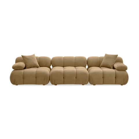 Calliope Cafe Au Lait Performance Velvet Modular Sofa Model: TOV-L69019