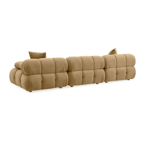 Calliope Cafe Au Lait Performance Velvet Modular Sofa Model: TOV-L69019