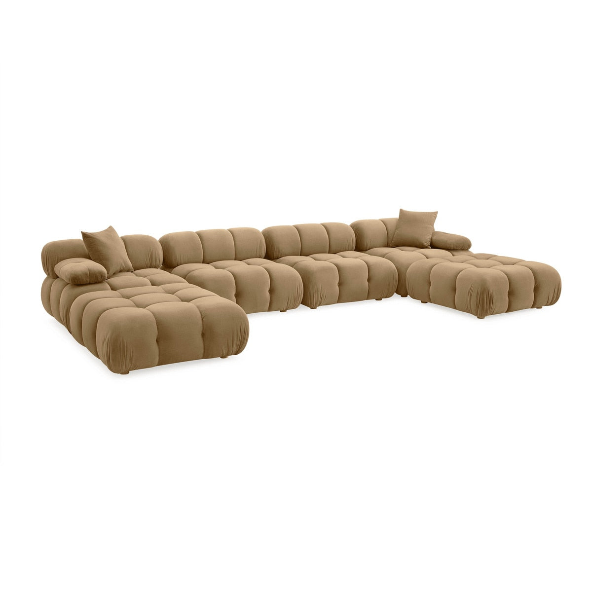 Calliope Cafe Au Lait Performance Velvet 6-piece Modular U-Sectional Model: TOV-L69020-SEC