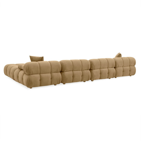 Calliope Cafe Au Lait Performance Velvet 6-piece Modular U-Sectional Model: TOV-L69020-SEC