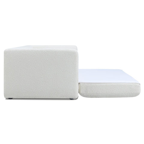 Ryan Cream Boucle Sofa Bed Model: TOV-L69025