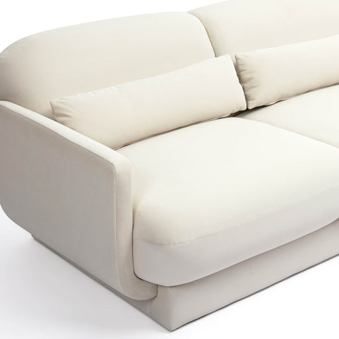 Azalea Cream Velvet Sofa Model: TOV-L69076