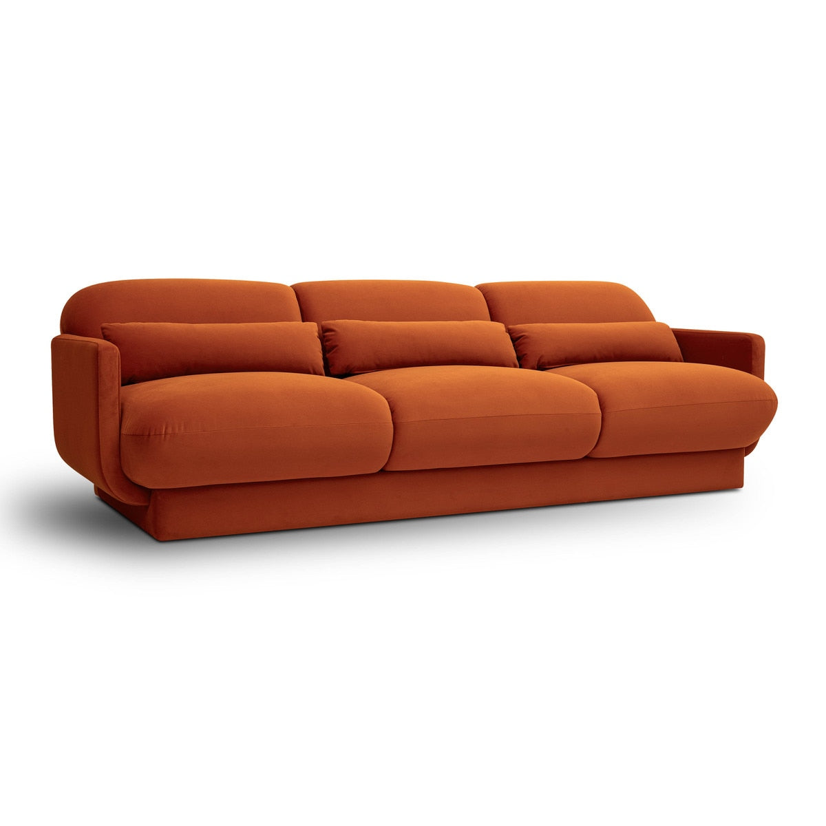 Azalea Rust Orange Velvet Sofa Model: TOV-L69077
