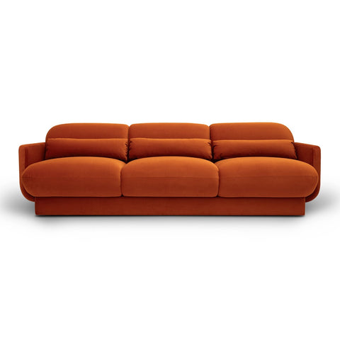Azalea Rust Orange Velvet Sofa Model: TOV-L69077