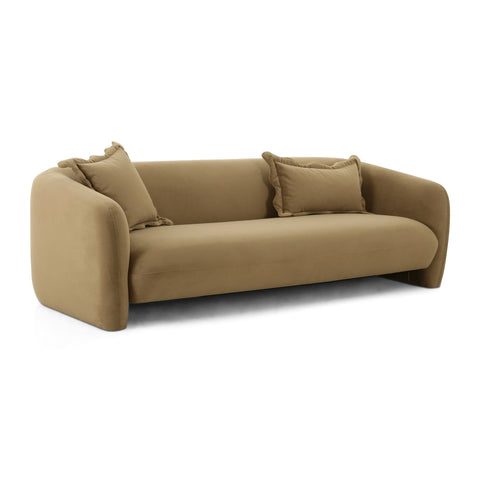 Lou Cafe Au Lait Performance Velvet Sofa Model: TOV-L69089