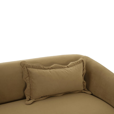 Lou Cafe Au Lait Performance Velvet Sofa Model: TOV-L69089