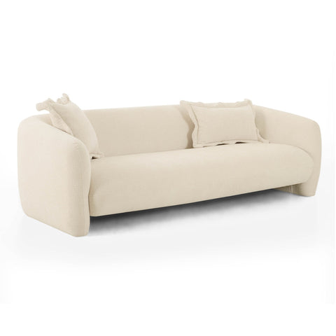 Lou Sandstone Textured Fabric Sofa Model: TOV-L69090