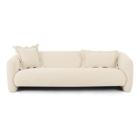 Lou Sandstone Textured Fabric Sofa Model: TOV-L69090