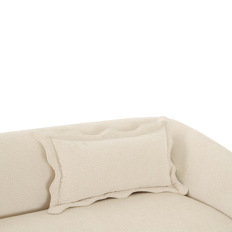 Lou Sandstone Textured Fabric Sofa Model: TOV-L69090