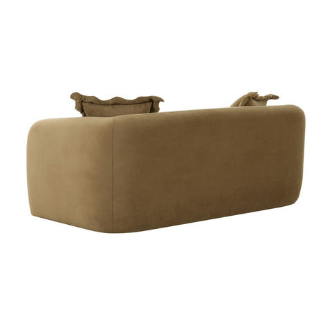 Lou Cafe Au Lait Performance Velvet Loveseat Model: TOV-L69091