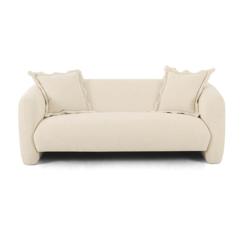Lou Sandstone Textured Fabric Loveseat Model: TOV-L69092
