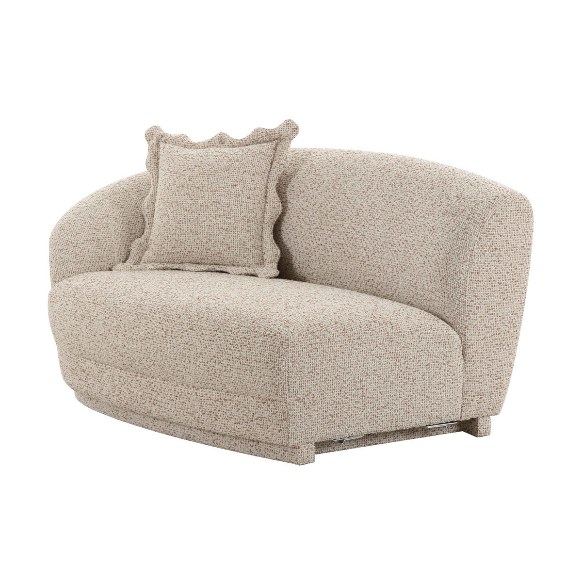 Marion Two-Tone Textured Boucle Loveseat - LAF Model: TOV-L69093-LAF