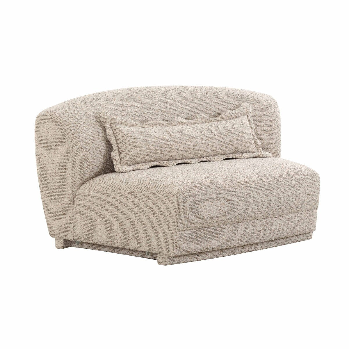 Marion Two-Tone Textured Boucle Armless Loveseat Model: TOV-L69093-LO