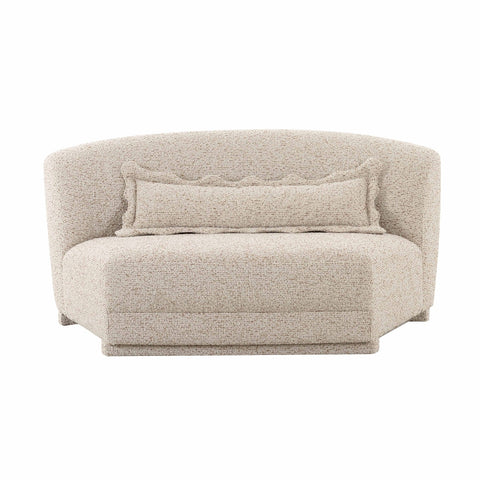 Marion Two-Tone Textured Boucle Armless Loveseat Model: TOV-L69093-LO