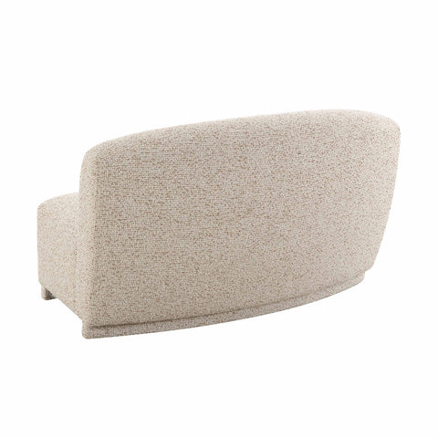 Marion Two-Tone Textured Boucle Armless Loveseat Model: TOV-L69093-LO