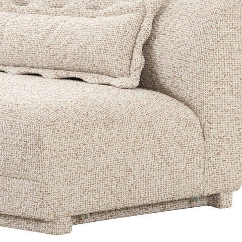 Marion Two-Tone Textured Boucle Armless Loveseat Model: TOV-L69093-LO