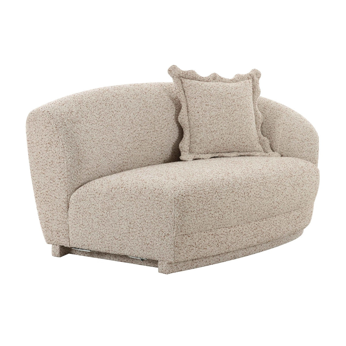 Marion Two-Tone Textured Boucle Loveseat - RAF Model: TOV-L69093-RAF