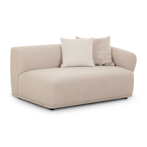 Sylvie Cream Boucle Right Arm Chair 2-Seater Model: TOV-L69094-RAF