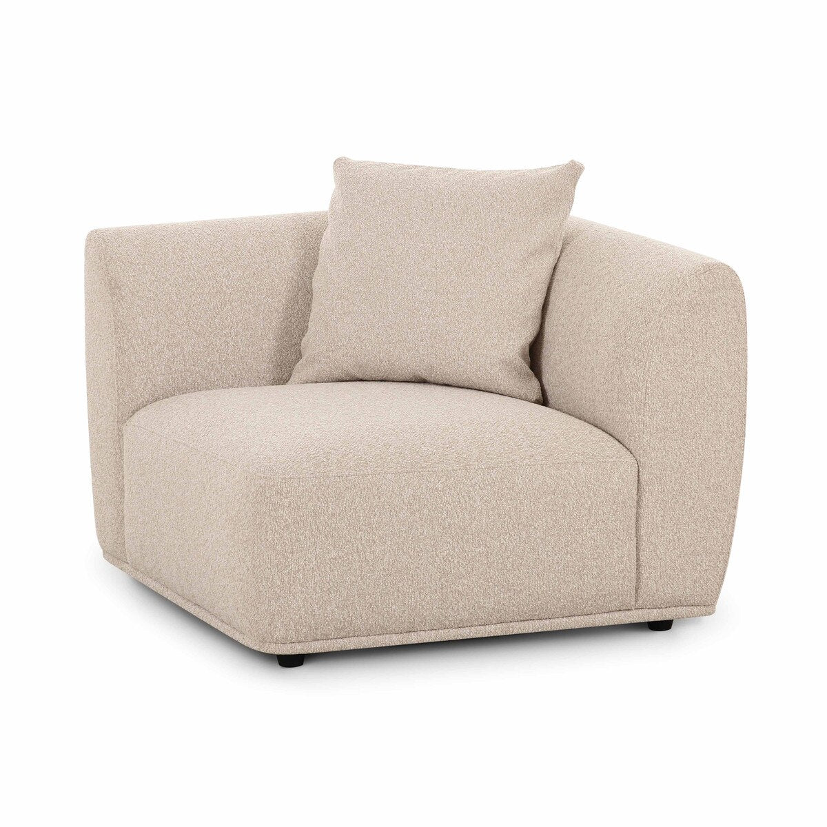 Sylvie Cream Boucle Corner Chair Model: TOV-L69096
