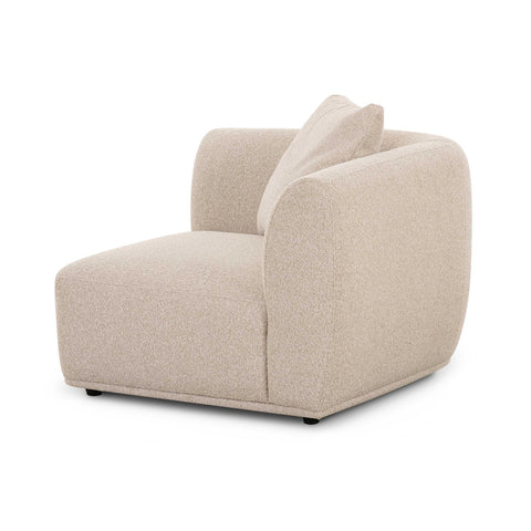 Sylvie Cream Boucle Corner Chair Model: TOV-L69096