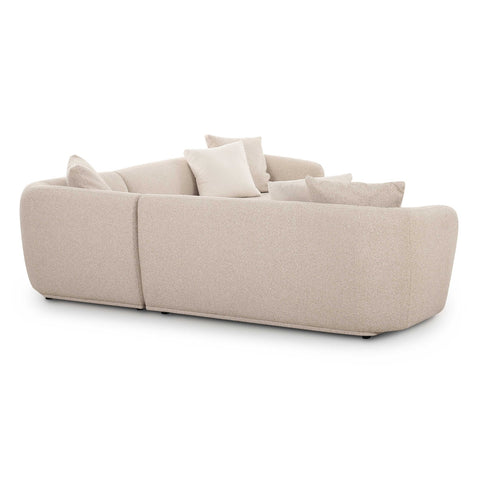 Sylvie Cream Boucle 3-Piece Sectional Model: TOV-L69098-SEC