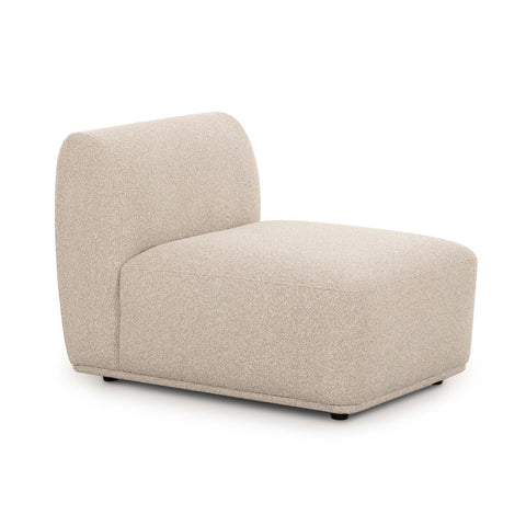 Sylvie Cream Boucle Armless 1-Seater Model: TOV-L69100