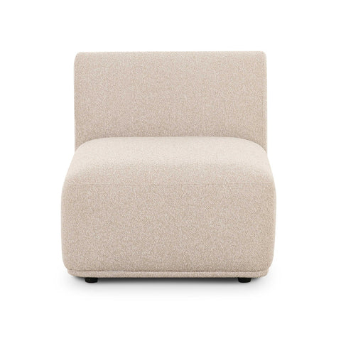 Sylvie Cream Boucle Armless 1-Seater Model: TOV-L69100