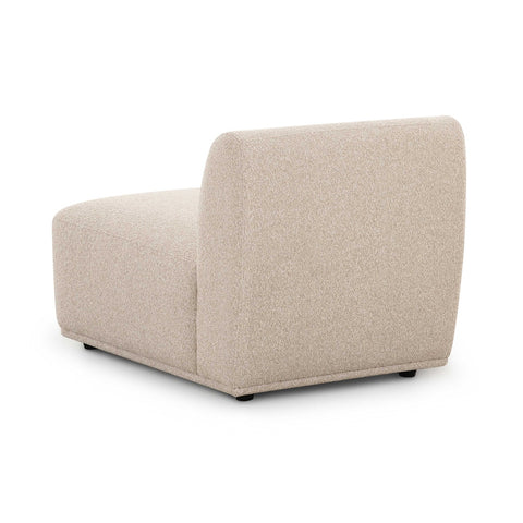 Sylvie Cream Boucle Armless 1-Seater Model: TOV-L69100