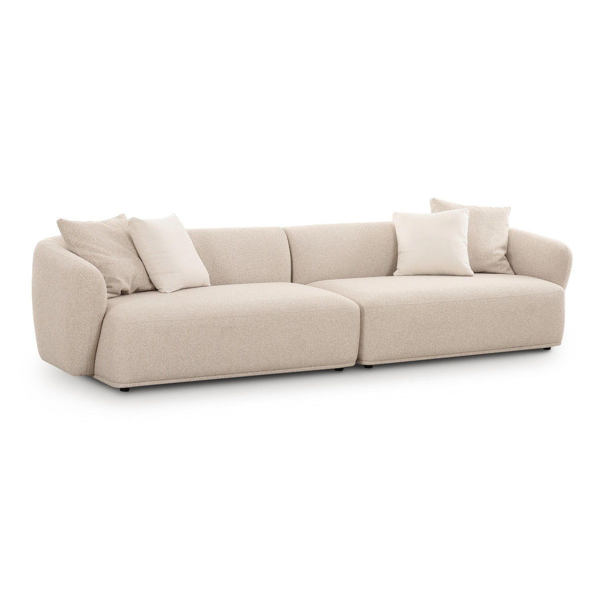Sylvie Cream Boucle 4-Seater Sofa Model: TOV-L69101
