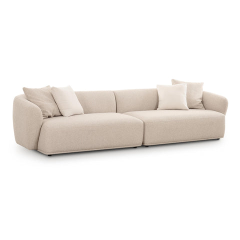 Sylvie Cream Boucle 4-Seater Sofa Model: TOV-L69101
