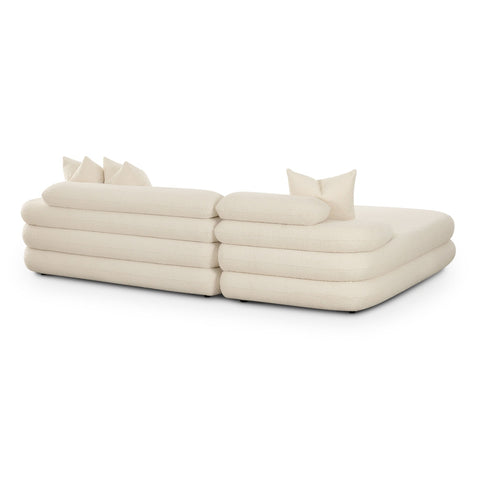 Lulu Cream Boucle Modular LAF Sectional Model: TOV-L69117-SEC-LAF