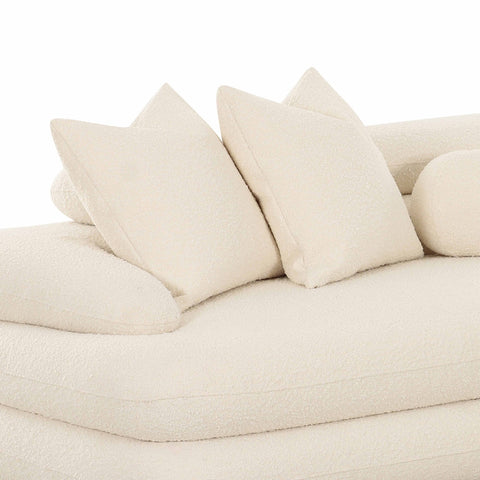 Lulu Cream Boucle Modular LAF Sectional Model: TOV-L69117-SEC-LAF