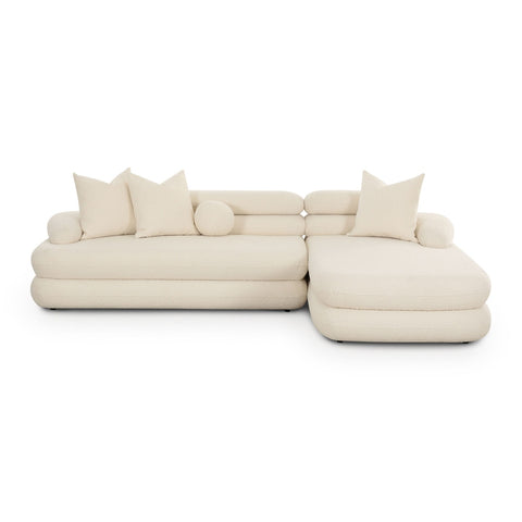 Lulu Cream Boucle Modular RAF Sectional Model: TOV-L69117-SEC-RAF