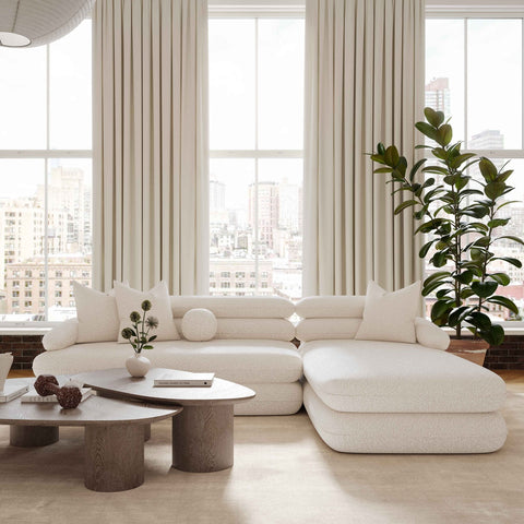 Lulu Cream Boucle Modular RAF Sectional Model: TOV-L69117-SEC-RAF