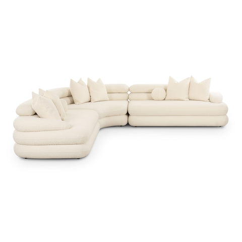 Lulu Cream Boucle Modular Curved Sectional Model: TOV-L69117-SEC1