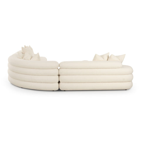 Lulu Cream Boucle Modular Curved Sectional Model: TOV-L69117-SEC1