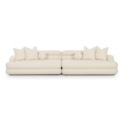 Lulu Cream Boucle Modular Sofa Model: TOV-L69117-SO