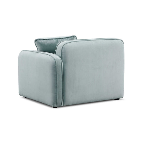 Travie Light Green Performance Corduroy Velvet RAF Corner Chair Model: TOV-L69178