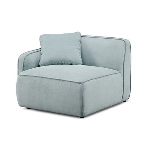 Travie Light Green Performance Corduroy Velvet LAF Corner Chair Model: TOV-L69179