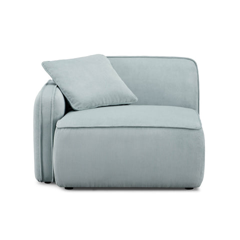 Travie Light Green Performance Corduroy Velvet LAF Corner Chair Model: TOV-L69179