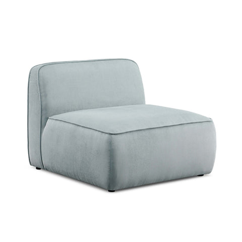 Travie Light Green Performance Corduroy Velvet Armless Chair Model: TOV-L69180