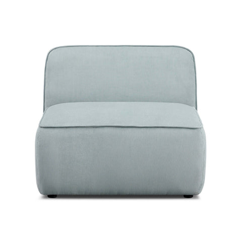 Travie Light Green Performance Corduroy Velvet Armless Chair Model: TOV-L69180