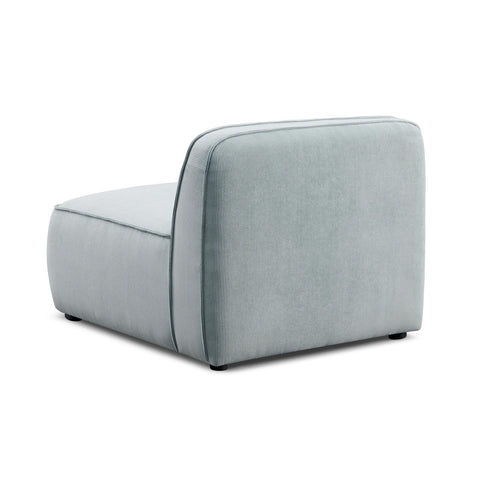 Travie Light Green Performance Corduroy Velvet Armless Chair Model: TOV-L69180