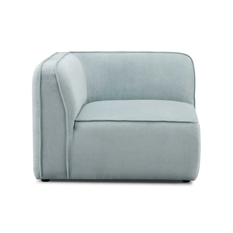 Travie Light Green Performance Corduroy Velvet Corner Chair Model: TOV-L69181
