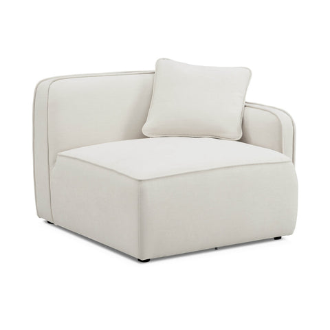 Travie Sand Upcycled Linen RAF Corner Chair Model: TOV-L69201