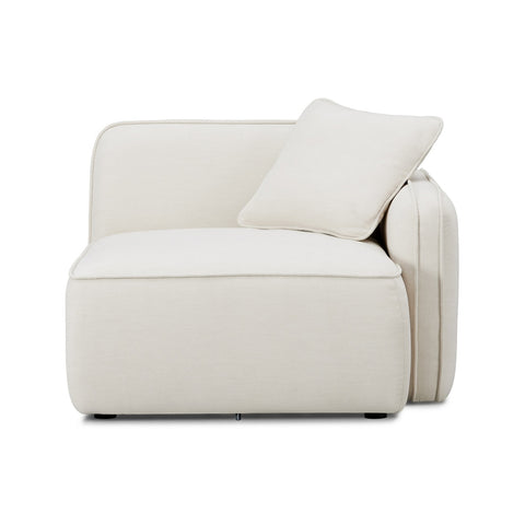 Travie Sand Upcycled Linen RAF Corner Chair Model: TOV-L69201