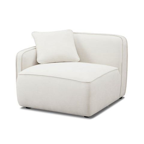 Travie Sand Upcycled Linen LAF Corner Chair Model: TOV-L69202