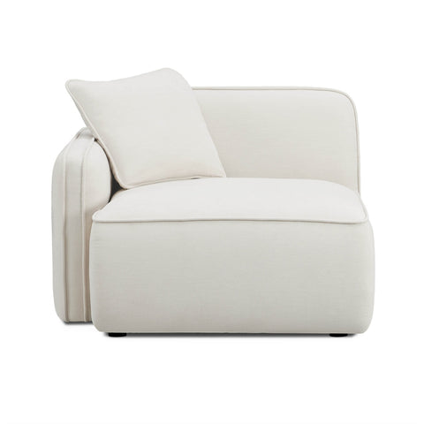 Travie Sand Upcycled Linen LAF Corner Chair Model: TOV-L69202