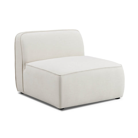 Travie Sand Upcycled Linen Armless Chair Model: TOV-L69203