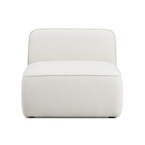 Travie Sand Upcycled Linen Armless Chair Model: TOV-L69203